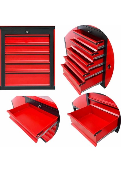 TTR4411 2 Metre Takım Tezgahı 5 Çekmeceli 2 Dolaplı indirimleri