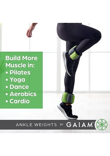 Ankle Weights Strength Training Weight Sets For Women & Men With Adjustable Straps - Walking, Running, Pilates, Yoga, Dance, Aerobics, Cardio Exercises (5lb & 10 Pound Sets) fırsatları