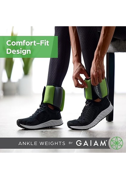 Ankle Weights Strength Training Weight Sets For Women & Men With Adjustable Straps - Walking, Running, Pilates, Yoga, Dance, Aerobics, Cardio Exercises (5lb & 10 Pound Sets) indirimleri
