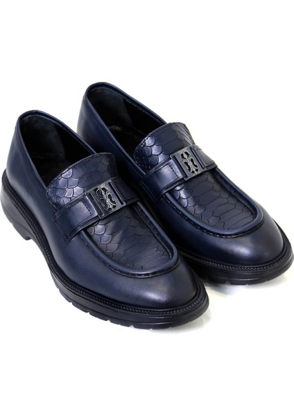 Tokalı Loafer Lacivert Ayakkabı