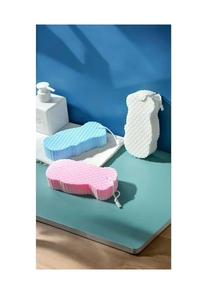 Çok Renkli Banyo Süngeri, Peeling Etkili, 14 cm x 7 Cm, Vücut Temizleme ve Masaj Süngeri fiyatları