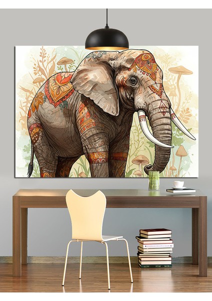 Afrikalı Fil Portresi Dekoratif Kanvas - Mdf Ahşap Tablo modelleri