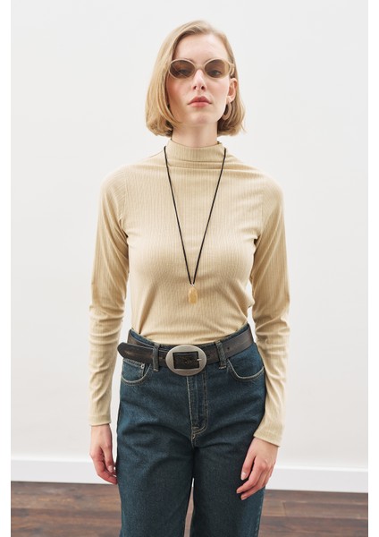 Yüksek Yaka Body Bej fiyatları