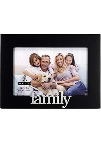 Uluslararası Tasarımlar Aile Ifadeleri Resim Çerçevesi, 4x6, Siyah fiyatları
