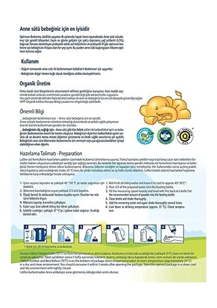 Hipp 2 Organik Combiotic Devam Sütü 350 gr fiyatları