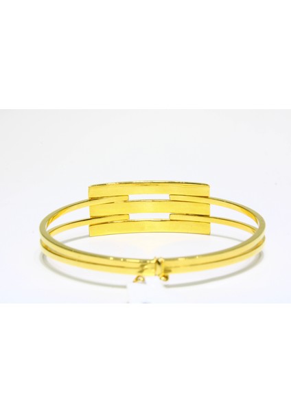 14 Ayar Altın 3 Sıralı Kaburga Kelepçe Bilezik 8.93 gr modelleri