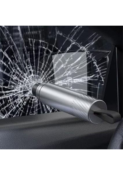 Araç Cam Kırıcı Emniyet Kemer Kesici 2in1 Araç Pencere Camı ve Emniyet Kemeri Kesici Siyah fiyatları