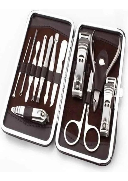 Tırnak Bakımı Tırnak Makası Profesyonel 12 Parça El Ayak Manikür Pedikür Seti fırsatları