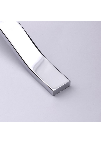 Sümbül Düz Krom Gümüş Kulp 288 mm Metal Mobilya Çekmece Dolap Kapak Kulpu Modern Mutfak Kulpları fırsatları