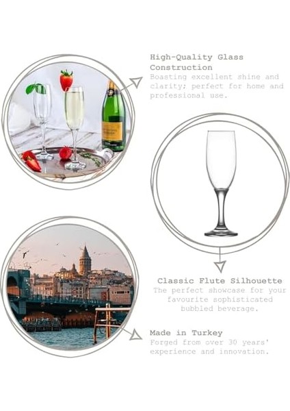 6'lı Şampanya Kadehi modelleri