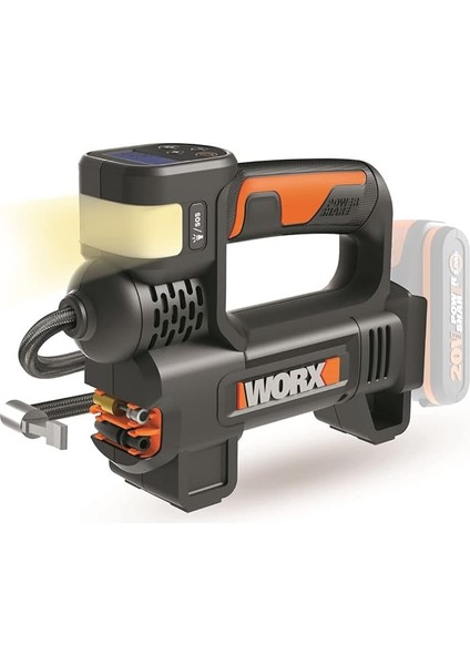 20V Akku-Multifunktions-Luftpumpe WX092.9 Ohne Akku Und Ladegerät, Schwarz