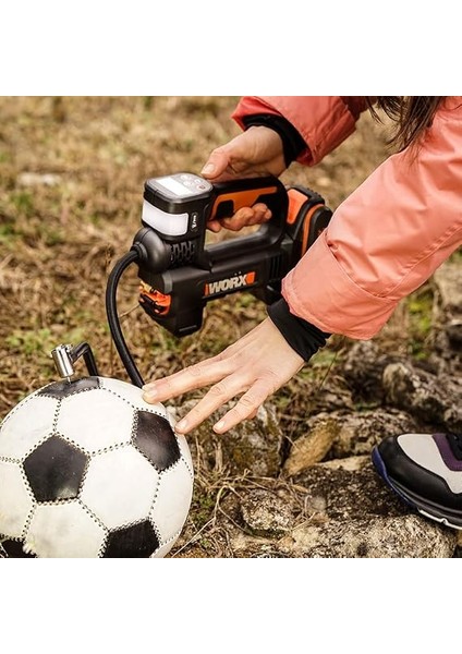 20V Akku-Multifunktions-Luftpumpe WX092.9 Ohne Akku Und Ladegerät, Schwarz fırsatları