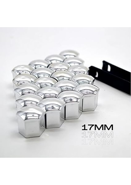 Bijon Kapagi Plastik Gri Renk Altigen 17 mm Bijon Uyumlu 20 Adet - fiyatları