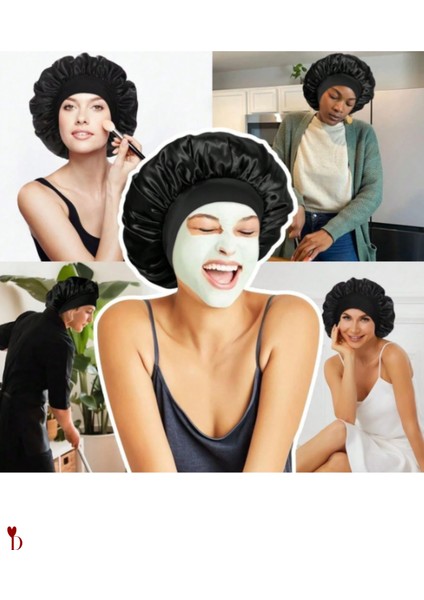 Lüks Yumuşak Saten Saç Bonesi - Bigudi & Saç Modellerinizi Gece Boyu Korur (Tiftiklenmeye Son) fiyatları