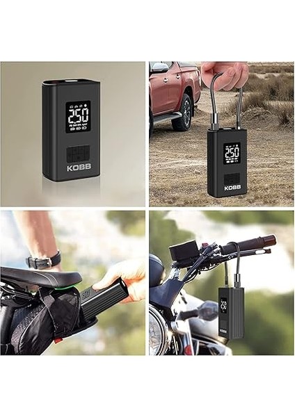 KB425 12V Şarjlı Li-On 150 Psı Dijital Göstergeli Akıllı Lastik Şişirme Pompası + Powerbank + Sos + LED Lamba modelleri