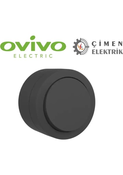 Antrasit Tekli Anahtar Sıva Üstü - Elektrik Tesisat Anahtarı fiyatları