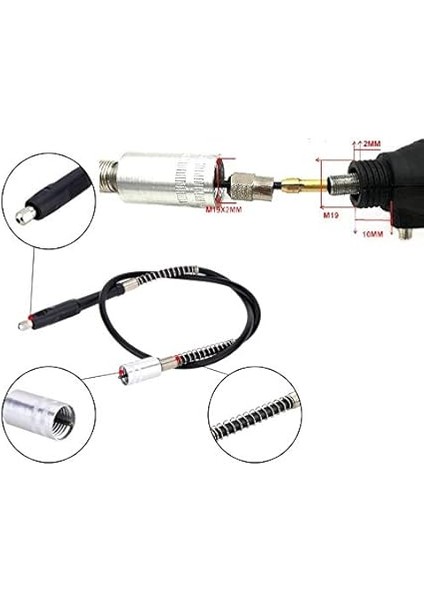 Matkap Için Kalıpçı Gravür Makinası Için Spiral Uzatma Hortumu Mandrenli indirimleri