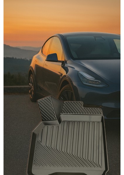 Tesla Model Y / Tesla Juniper Uyumlu 3D Oto Paspas Premium indirimleri