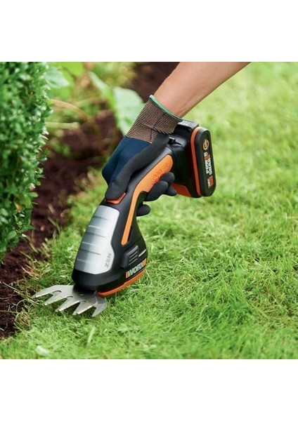 WG801E.5 20VOLT 2.0AH. Li-Ion Şarjlı Profesyonel Avuç Içi Çim Kesme, Çit Budama/çapalama fiyatları