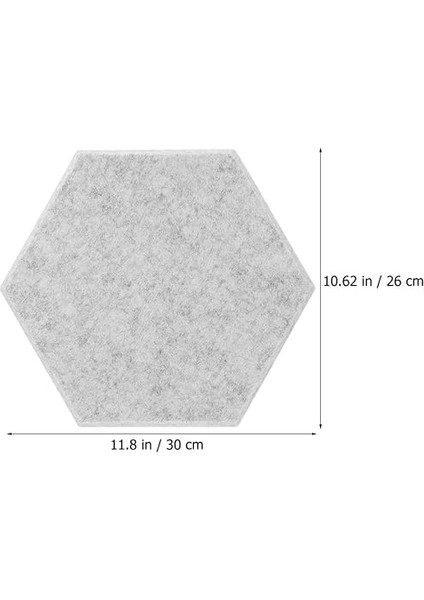 12 Adet Emici Pamuk Oda Geçirmez Duvar Öldürmek Altıgen Akustik Duvar Duvarlar Duvar Yalıtımı Emiciler Gürültü, Öldürücü Akustik Köpük Sönümleme Polyester Açık Gri fırsatları