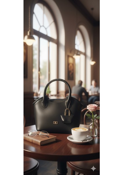 Kadın El Omuz Yavrulu , Aksesuarlı Çanta