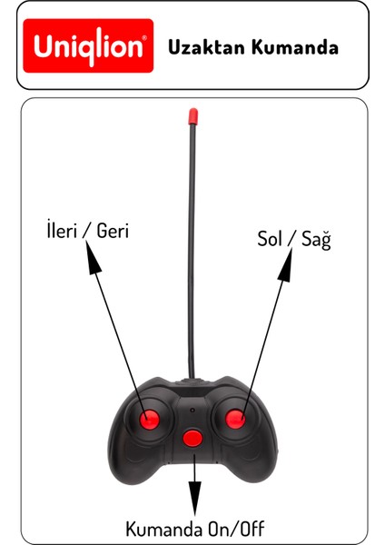 Uzaktan Kumandalı Işıklı Araba