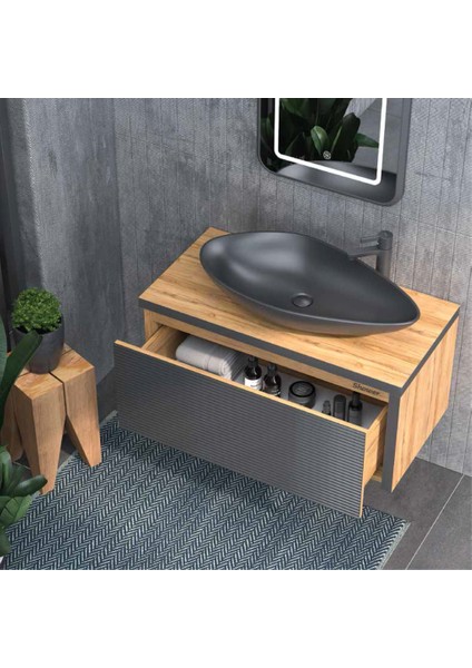 Luna Banyo Dolabı 90 cm (Boy Dolabı Dahil Değildir.) modelleri