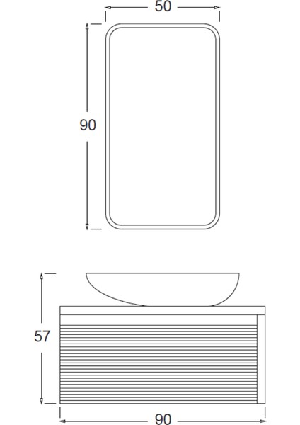 Luna Banyo Dolabı 90 cm (Boy Dolabı Dahil Değildir.) fırsatları