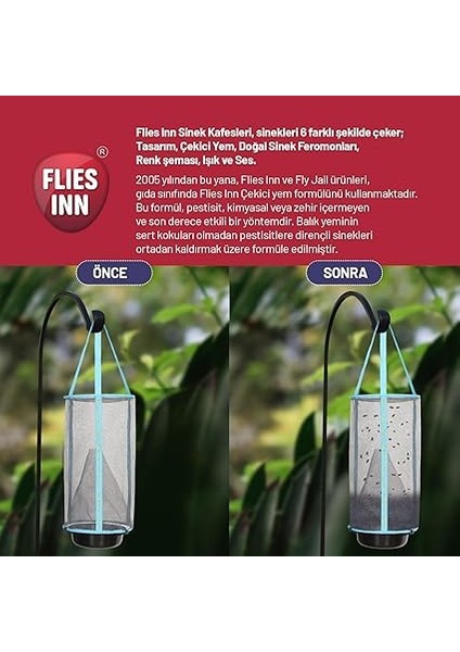 Flıes’ Inn – Lıte Karasinek Tuzağı ve 10 Adet 25GR Çekici Yem fırsatları