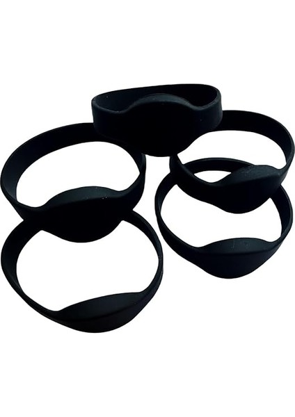 Mıfare Classic 1k Rfıd Bileklik 13.56 Mhz ISO14443 A Silikon Yetişkin Boyut Siyah (5 Adet) modelleri