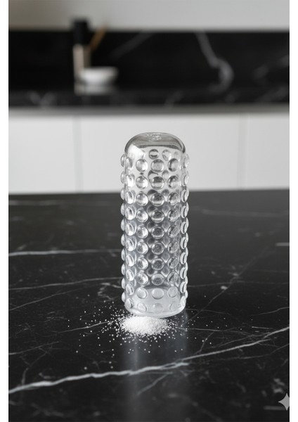 Liora Akrilik Tuzluk & Biberlik – Şeffaf Kabarcıklı Tasarım 10 cm