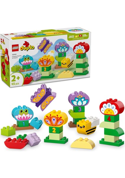 Town Yaratıcı Bahçe ve Çiçekler 10444-2 Yaş ve Üzeri Okul Öncesi Çocuklar Için Eğitici ve Yaratıcı Oyuncak Yapım Seti (45 Parça)