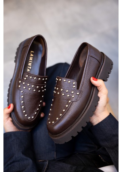 Sorley Acı Kahve Troklu Hakiki Deri Loafer indirimleri