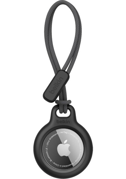 Airtag Için Anahtarlıklı Kılıf - Siyah