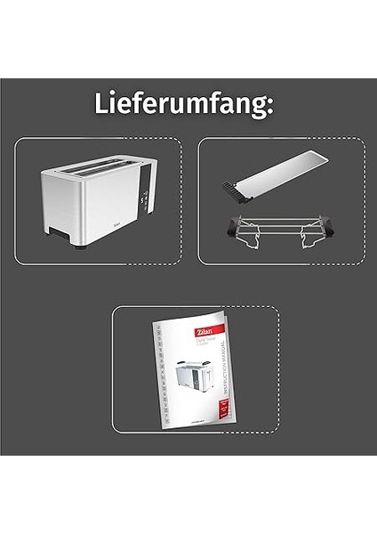 ZLN6234 Dijital Ekmek Kızartma Makinesi | 4 Dilim Kapasite | 7 Kademeli Isı Ayarı | LED Ekran | Yeniden Isıtma ve Buz Çözme Fonksiyonları | 1400W fırsatları