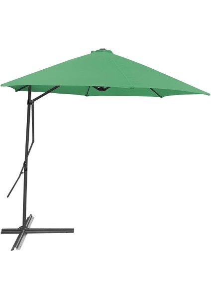 Yandan Kollu Katlanabilir Bahçe ve Balkon Şemsiyesi Yeşil modelleri