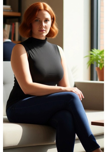 Kadın Viskon Ribana Örme Kolsuz Dik Yaka Bluz Şık ve Konforlu Tasarım Kaliteli Şık Rahat Modern fiyatları