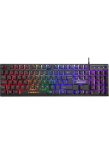 Kb-24 Siyah Rainbow Q Membrane Oyuncu Klavyesi fiyatları