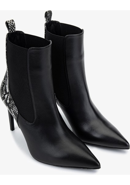 Kadın Hakiki Deri Siyah Topuklu Bot 1130 573 Bn Bot SK25-26 Syh/syh Ntrl Yln fiyatları