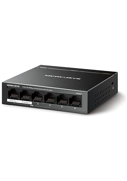 MS106LP, 6-Port 10/100MBPS Desktop Switch With 4-Port Poe+ fiyatları
