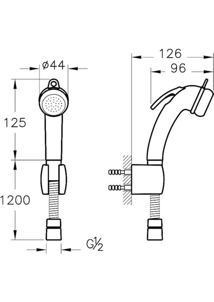 A45704 Taharet Duşu Krom fiyatları