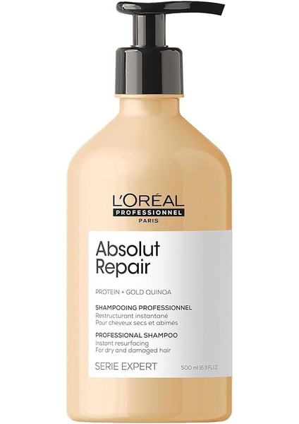 Professionnel Paris Serie Expert Absolut Repair Yıpranmış Saçlar Için Onarıcı Şampuan 500ML
