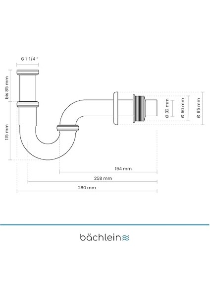 Lavabo ve Lavabo Için Evrensel Sifon - Gider Garnitürü Tam Uyumlu - Koku Kapağı Kauçuk Manşet + Montaj Kılavuzu Dahil - Boru Sifon Gider Garnitürü, Krom, Pirinçten indirimleri