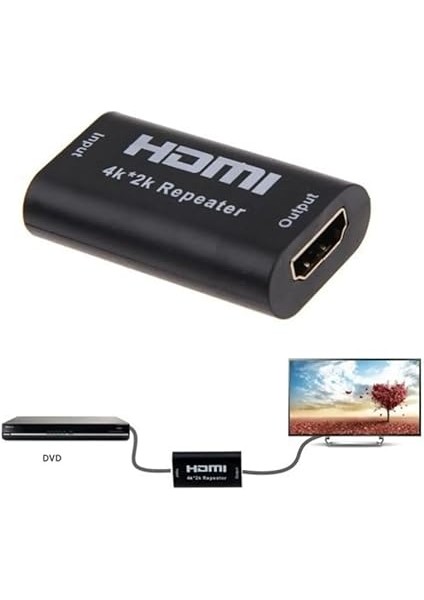 HDMI Kablo Uzatıcı Dişi Dişi Uzatıcı Repeater 4K 40 Metre Destekli Adaptör Extender indirimleri