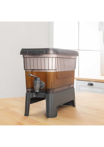 Gri Buzdolabı Içi Musluklu Ayaklı Su -Limonata - Içecek Sebili Piknik Bidonu 4 Lt fiyatları