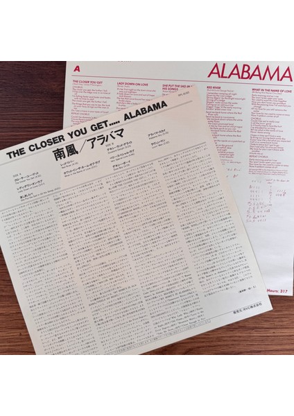 Alabama – The Closer You Get modelleri