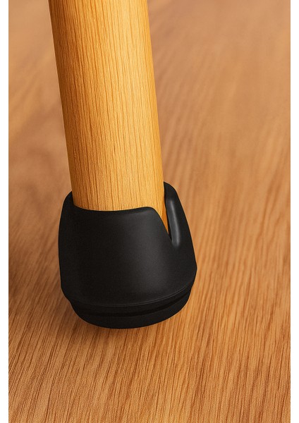 25 mm Pvc Sandalye Profil Ayak Pabucu Sessiz Yumuşak - Siyah (16 Adet) fırsatları