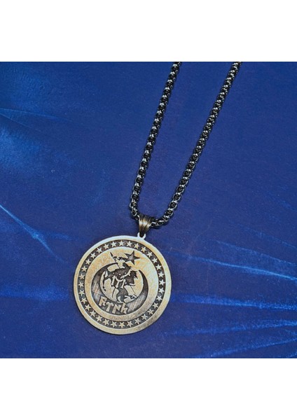 Göktürkçe Türk Yazılı El Işçiliği 925 Ayar Gümüş Erkek Kolye fiyatları