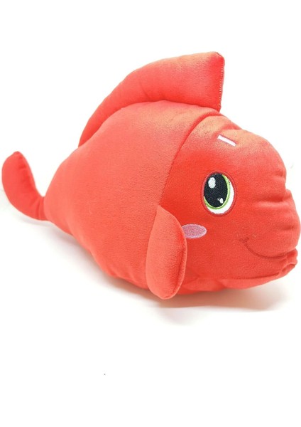 Uyku Arkadaşı Sesli Kırmızı Balık Şarkısı Söyleyen Büyük Peluş 40 cm