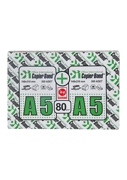 Bond A5 Fotokopi Kağıdı 3 Paket 1000 Yaprak x 3 Toplam 3000 Yaprak modelleri